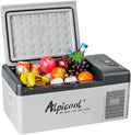 Elektrische Kühlbox, 15 L, Energieklasse B, tragbar, Gefrierfach, USB, Auto, mobile Kühlbox, LKW, Boot
