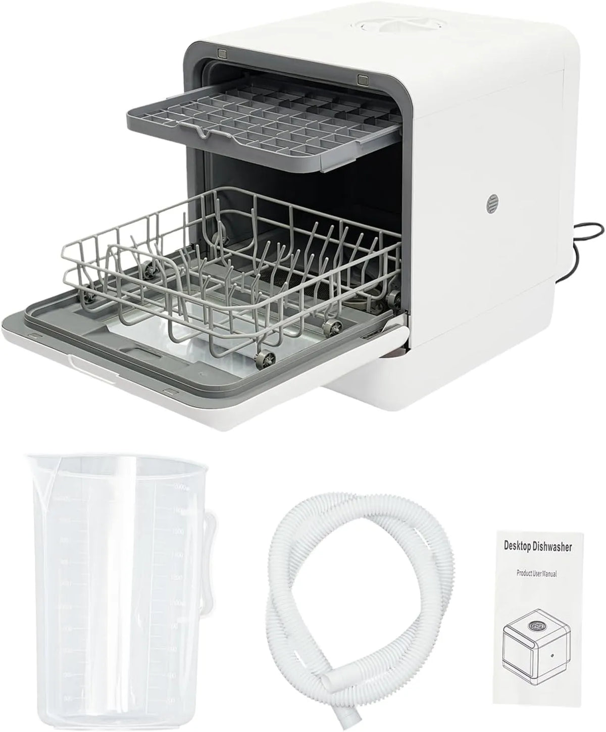 Geschirrspüler, Spülmaschine, großer Wassertank, Camping, Mini Elektrisch GeschirrspüLer Freistehen SpüLmaschine TischgeschirrspüLer Mit Wassertank