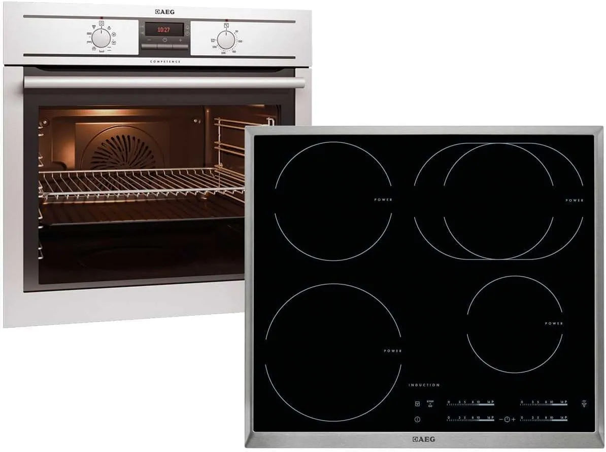 AEG BE31966 BE3003001M Backofen, 60cm, Einbau, AEG BE31966 Set Backofen BE3003001M + Induktionskochfeld HK6542H1x-B Einbau 60cm