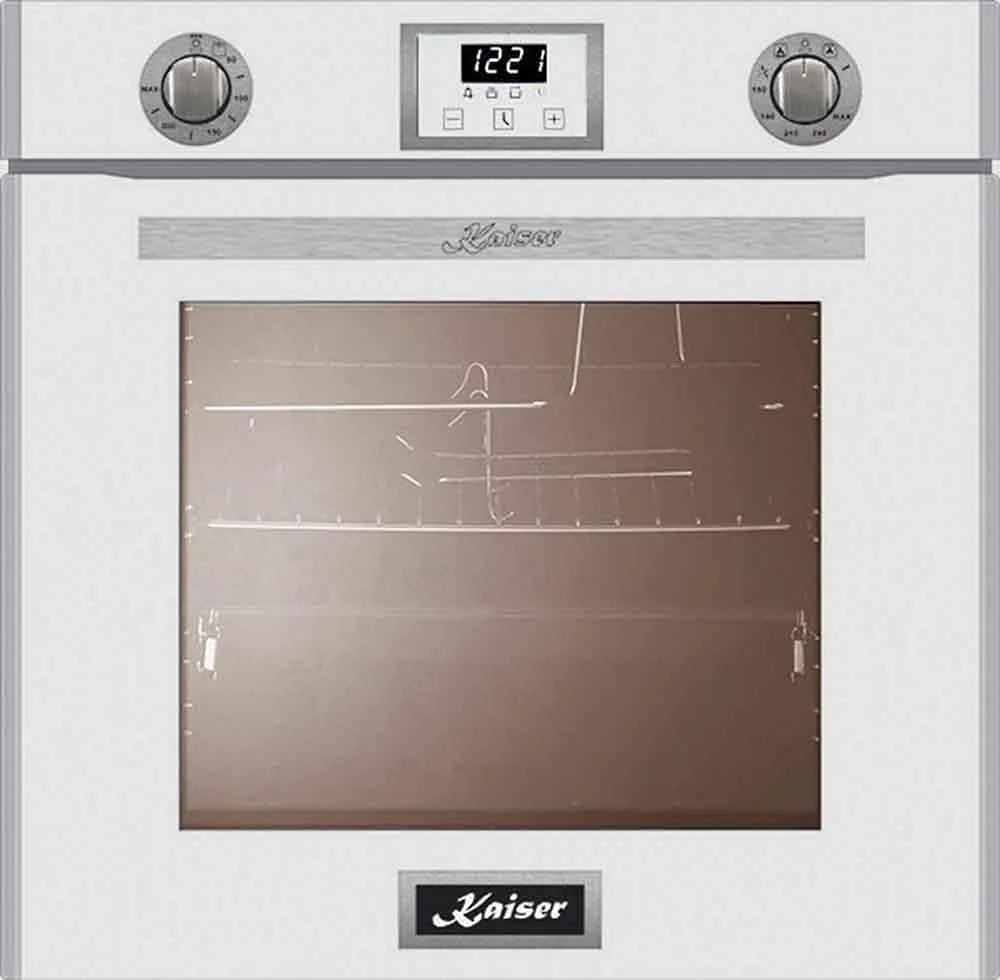 Backofen 79L, 79 L, 6374 W, Einbau, autark, Grill, Gas Backofen, Weißglas, Gas Herd mit Selbstreinigung, Gas-Control, Erdgas und Propangas
