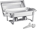 Chafing Dish Warmhaltebehälter, Gastronomie, Edelstahl, Silvery, Chafing Dish Buffet Set Edelstahl Chafer Catering Wärmer Server Gute WäRmespeicherung
