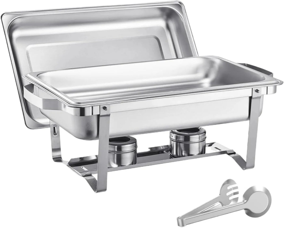 Chafing Dish Warmhaltebehälter, Gastronomie, Edelstahl, Silvery, Chafing Dish Buffet Set Edelstahl Chafer Catering Wärmer Server Gute WäRmespeicherung