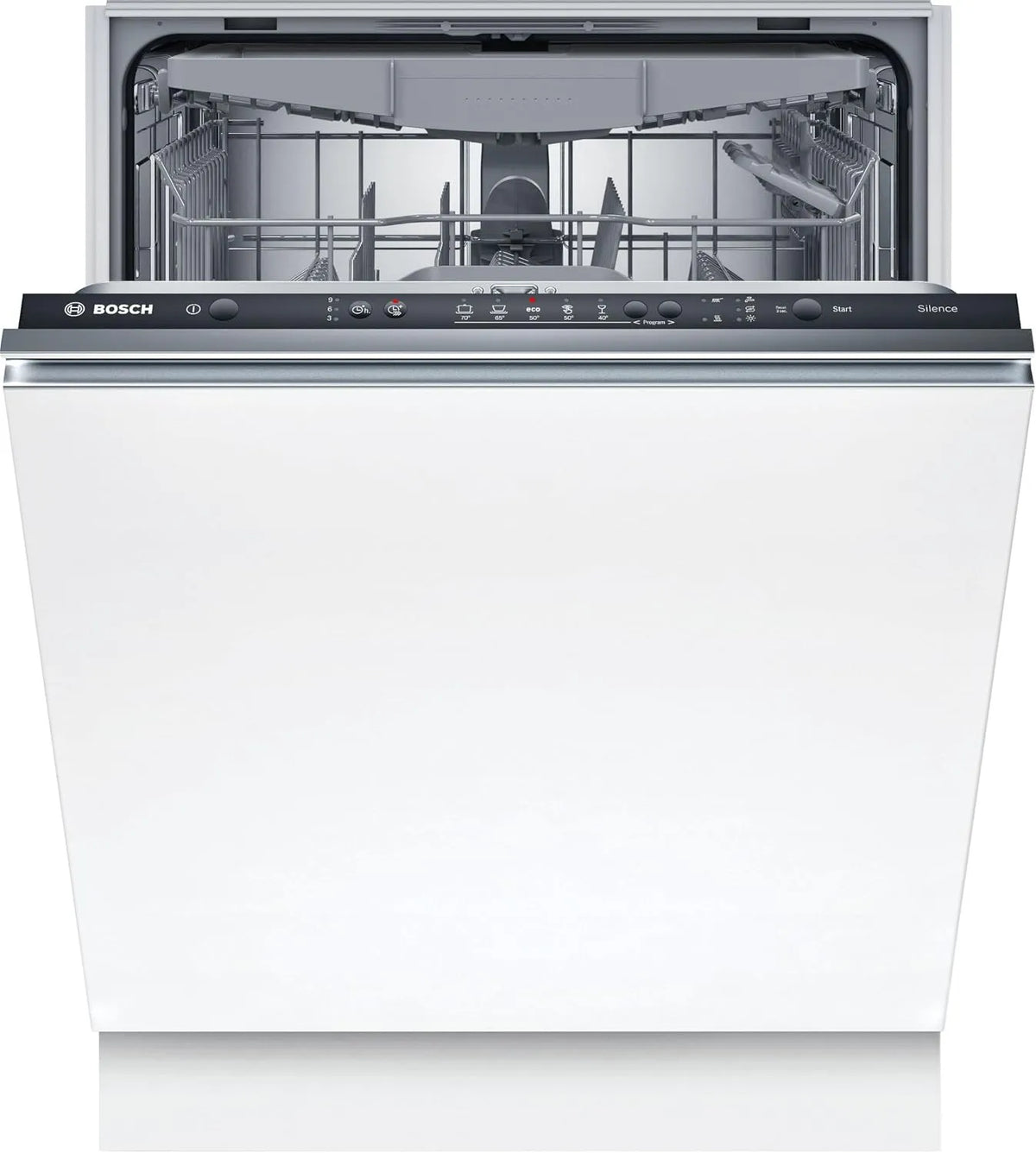 Bosch Serie 2 SMV25Ex02E Geschirrspüler, Energieklasse E, Spülmaschine, Einbau, vollständig versenkbar, Klasse E