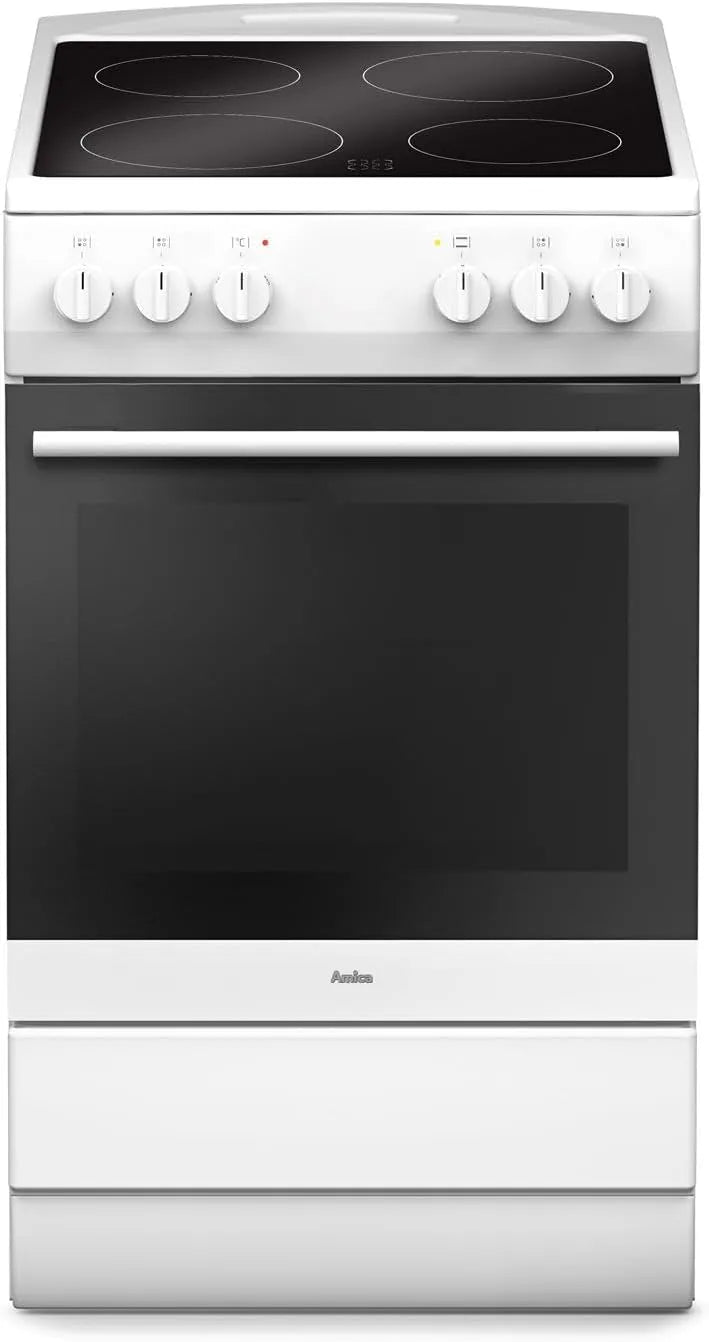 Amica 50er Standherd mit Backofen, 11505 W, Weiß, Amica SHC 11505 W Elektro-Standherd - 50er Breite