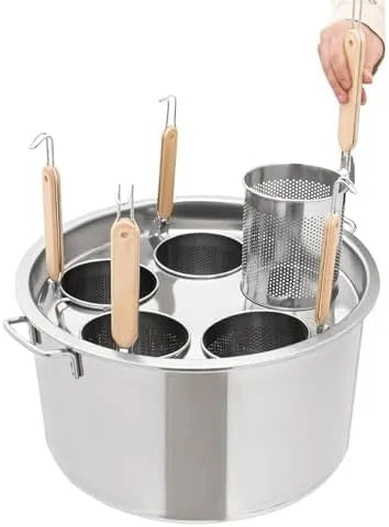 Produkt gewerblicher Herd, Edelstahl-Set, Einsatz-Set mit Trennwand und Sieb, Suppentöpfe für die Küche zu Hause und das Restaurant