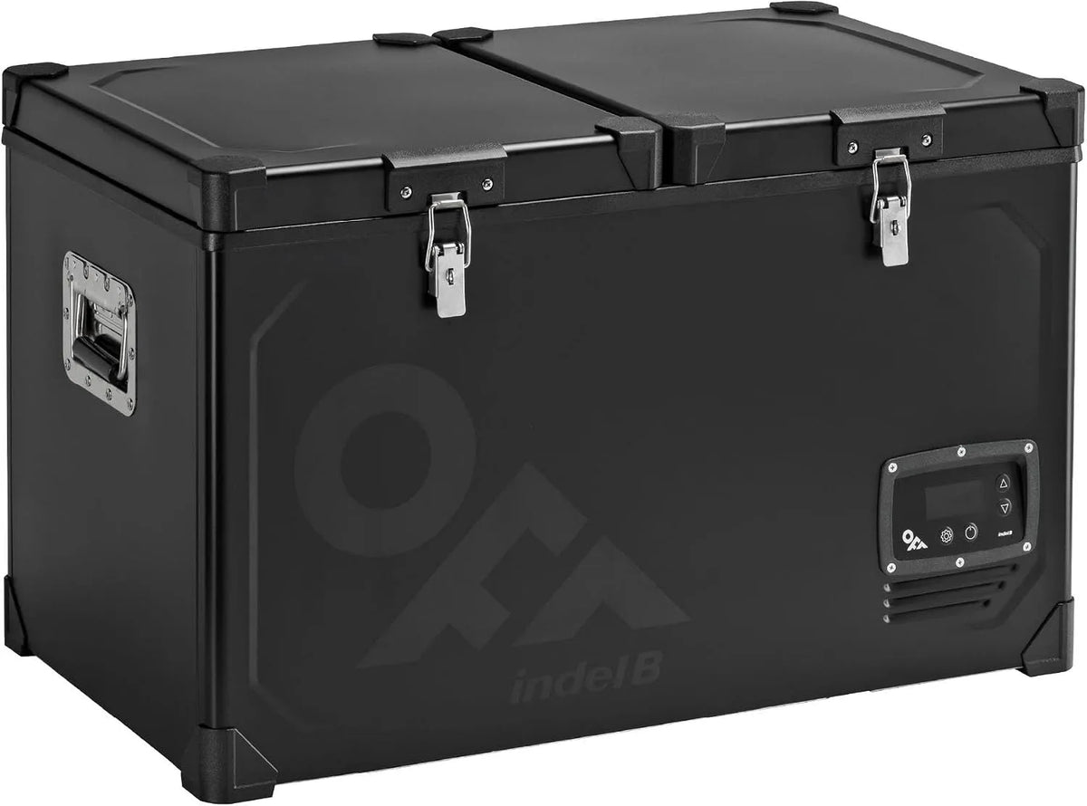 Elektrische Kühlbox 12, 24V, 45 L, 10 bis -18 °C, 24 V, tragbar, Gefrierfach, Auto, Camping, 2 Temperaturzonen, mobile Kühlbox, Kapazität 45L/60L