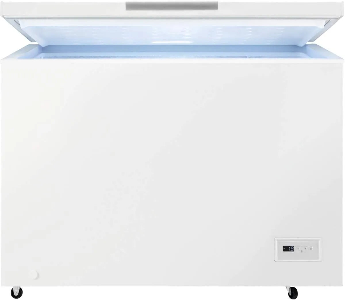 Gefrierschrank, 308 L, Zanussi ZCAN31FW1, Gefrierfach, Inverter, LCD-Display, Tiefkühlschrank, Weiß, 3 Körbe, akustischer und optischer Alarm