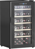 Weinkühlschrank, 91 L, 41 Flaschen, 5 bis 20 °C, HOMCOM, Schwarz