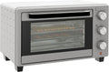 Backofen, 21 L, 1400 W, 100 bis 230 °C, HOMCOM, Timer, kompakt, Silber, HOMCOM Mini Backofen 21L 1400W 100-230°C 60 Min. Timer mit Fenster Silber