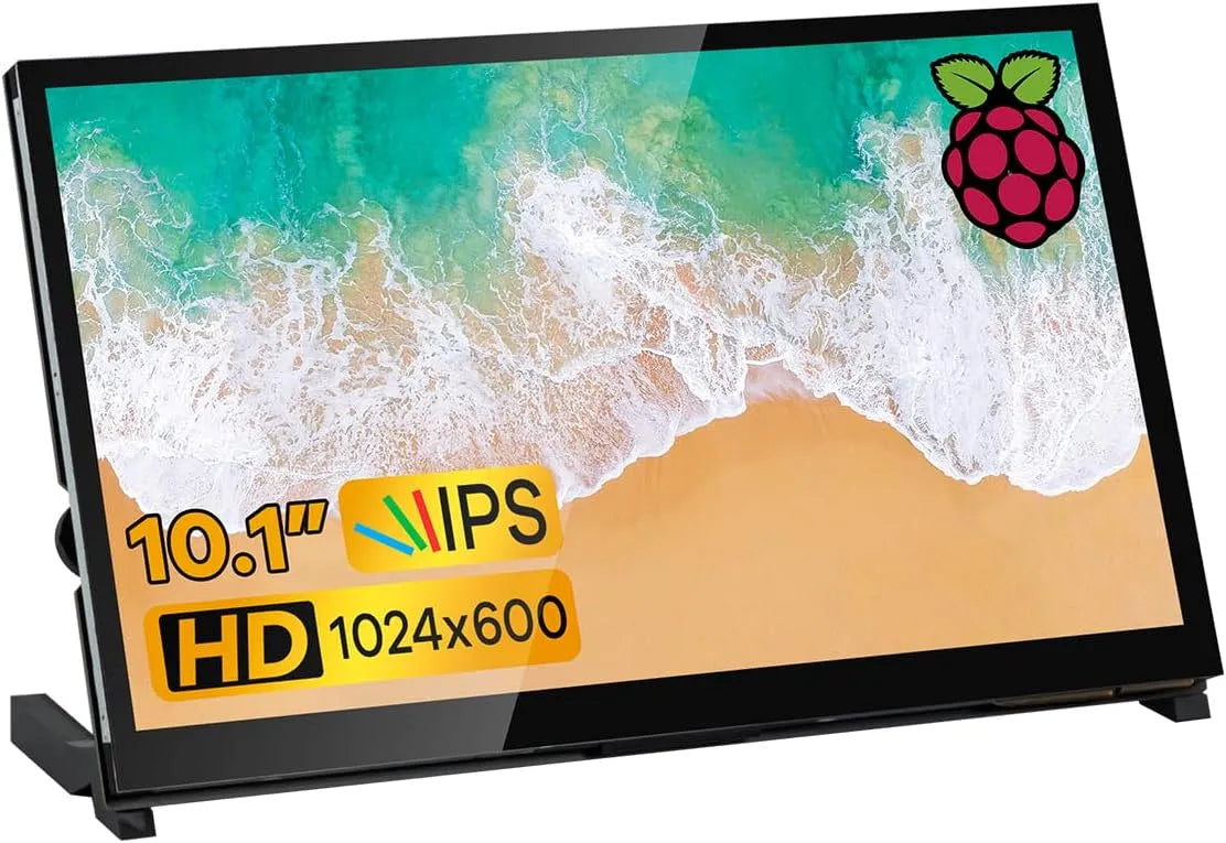Monitor, 10.1 Zoll, 1024 × 600, Touch-Bedienung, IPS-Panel, HDMI, LCD-Display, Schwarz, BB Schwarz, Windows 10 8 7, Jetson Nano