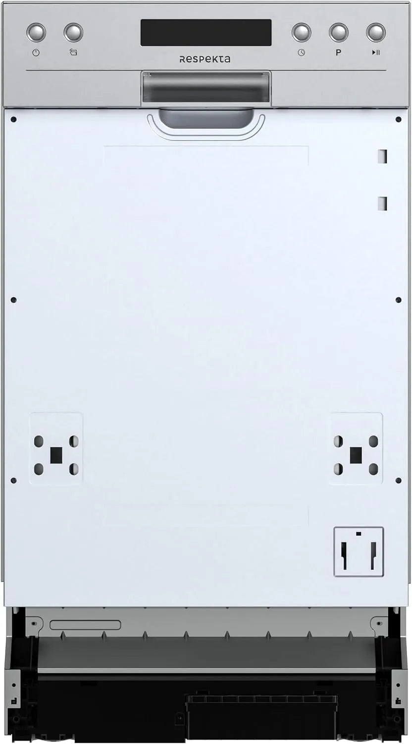Respekta GSP45.1TID-12 Geschirrspüler, 45 cm, Slim-Format, Einbau, teilintegriert