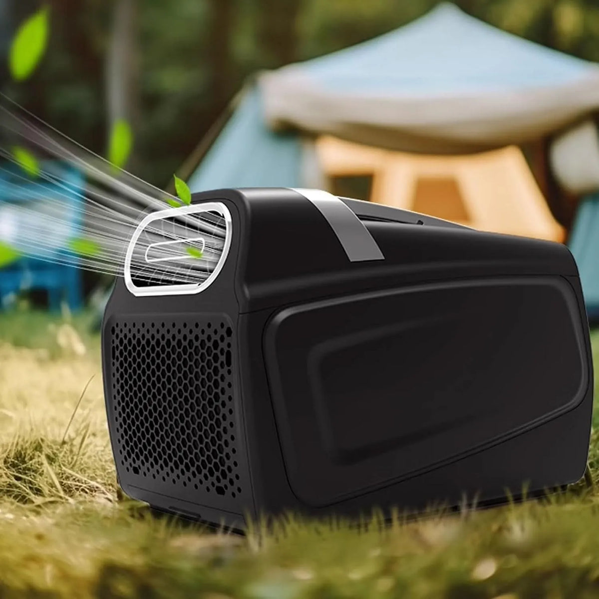 Klimaanlage, tragbar, Timer, Camping, Doppelrohr AC für Zimmer, kein Fenster nötig, Garage, Terrasse