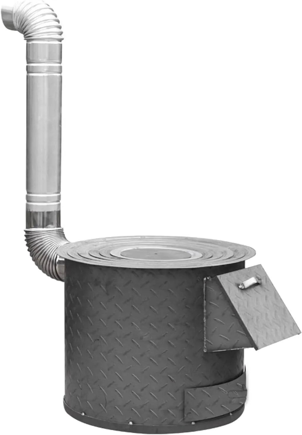 Produkt robuster Stahl mit abnehmbarem Kamin, Tragbarer Holzofen für den Außenbereich, für Camping, Grillen, Heizung