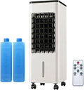 Klimaanlage, tragbar, leise, Schwarz, Ventilator mit Wasserkühlung, Portable Air Conditioner, Verdunstungskühler, Evaporative Air Cooler