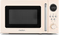 Mikrowelle MD15000, 20 L, Auftaufunktion, Mikrowellenofen, 800 Watt, 8 Automatikprogramme, 5 Mikrowellenstufen, MEDION Retro Mikrowelle klein