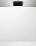AEG FEE53628ZM Geschirrspüler, 60cm, Besteckkorb, AEG FEE53628ZM Integrierter-Geschirrspüler, Display, AirDry - Trocknungsergebnisse, energiesparend