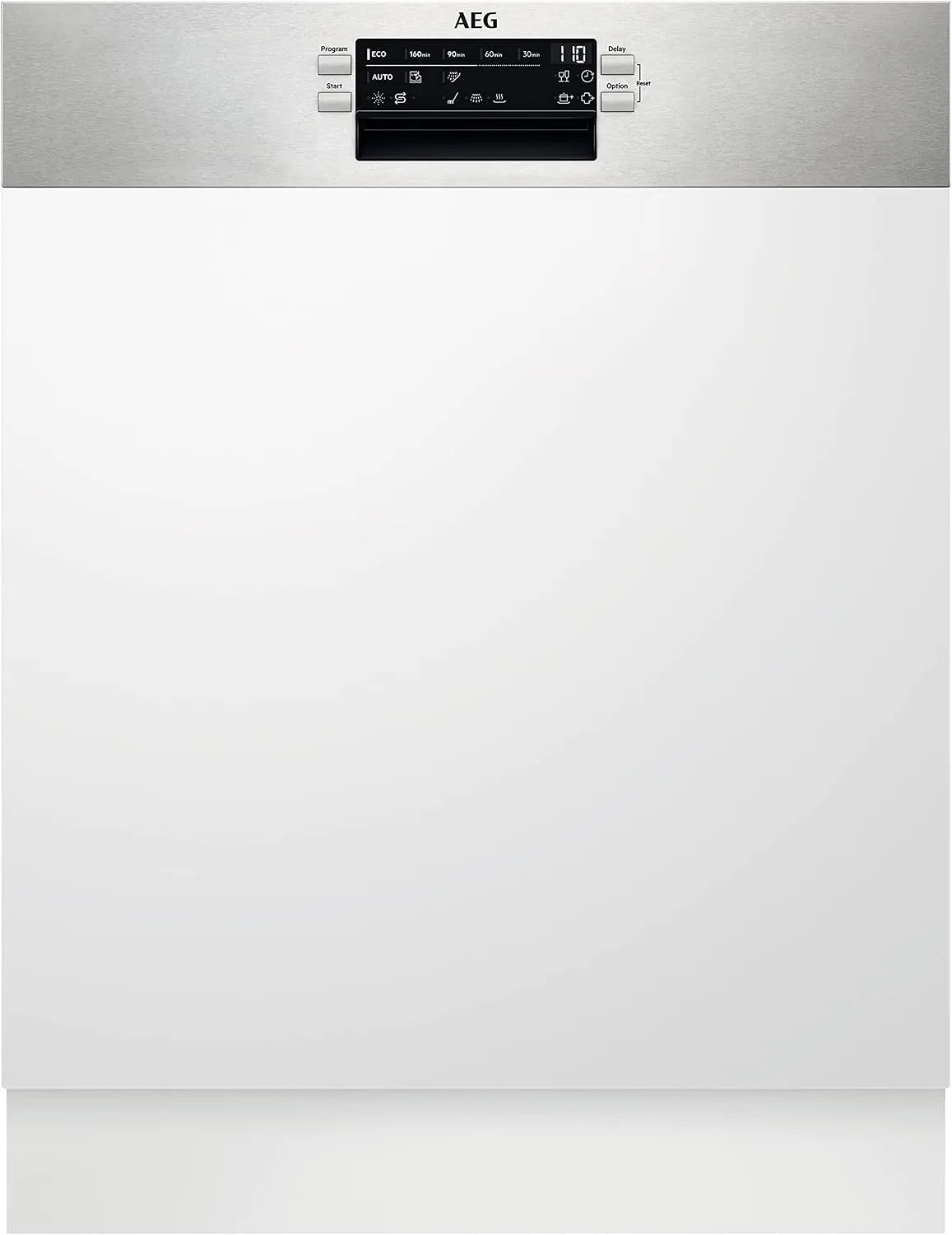AEG FEE53628ZM Geschirrspüler, 60cm, Besteckkorb, AEG FEE53628ZM Integrierter-Geschirrspüler, Display, AirDry - Trocknungsergebnisse, energiesparend