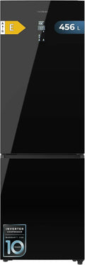 Cecotec Bolero CoolMarket Combi Kühlschrank, 456 L, No Frost, Inverter, Schwarz, Höhe 201 cm und 59, MAx INSIDE mit VIP-Technik, 5 cm Breite