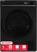 Sharp KD-PRO7S7GBD-DE 20-Minuten-Schnelltrockenprogramm Wäschetrockner, 7 kg, WLAN, Schwarz, 15 Trockenprogramme inkl, 7kg, WiFi