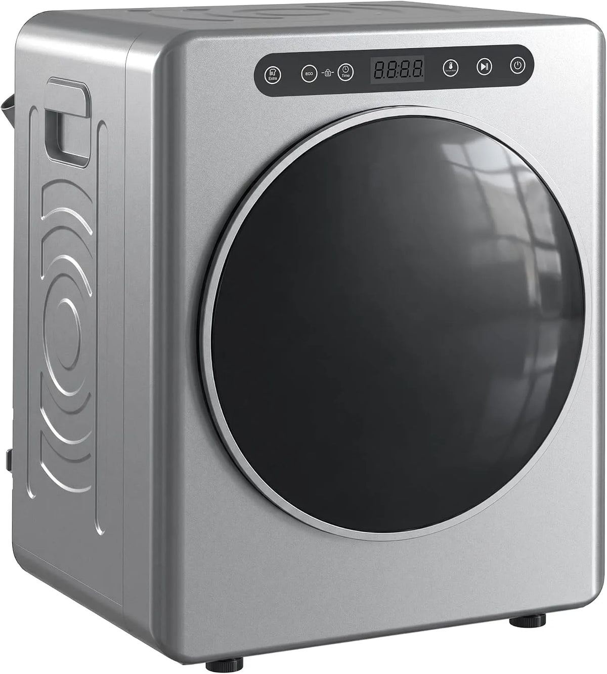 Wäschetrockner, 5 kg, Silber, HOMCOM Mini Ablufttrockner 5kg Wäschetrockner mit Sterilisation