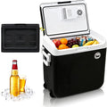 Elektrische Kühlbox, 40 L, 230 V, Auto, Camping, mobile Kühlbox, Mini-Kühlschrank 12, bis 65°C, ECO-Modus, kühlt & wärmt