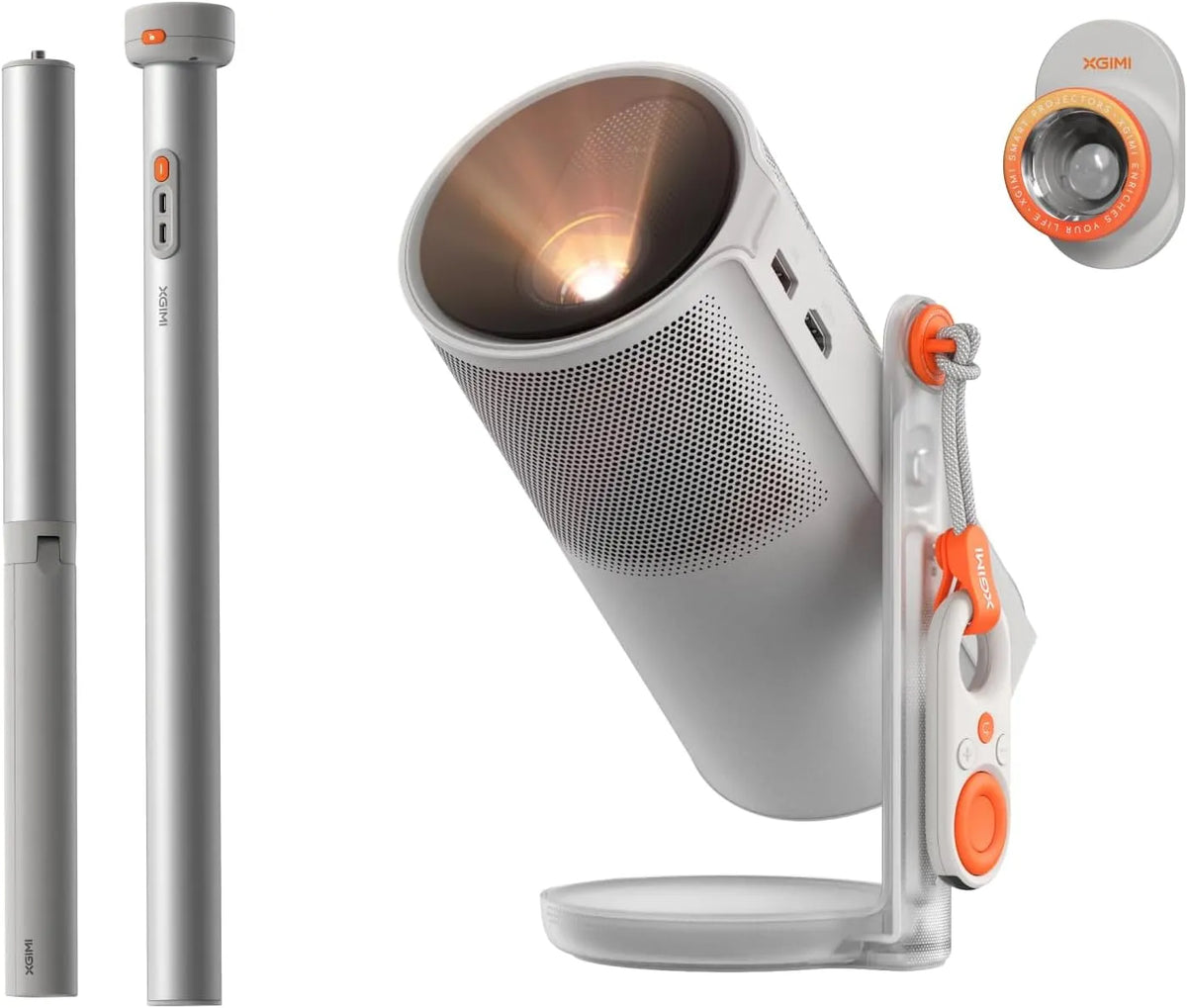 Projektor, Outdoor, Beamer, 5h Laufzeit, xGIMI MoGo 4 Outdoor Beamer Set mit PowerBase-Ständer