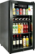 Weinkühlschrank, Weinkühler, Glas, freistehend, leise, LED-Display & Innenbeleuchtung