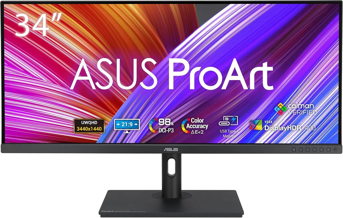 ASUS PA348CGV DCI-P3 Monitor, 34 Zoll, ASUS ProArt PA348CGV 34 Zoll QHD Ultrawide DCI-P3 Professional Monitor