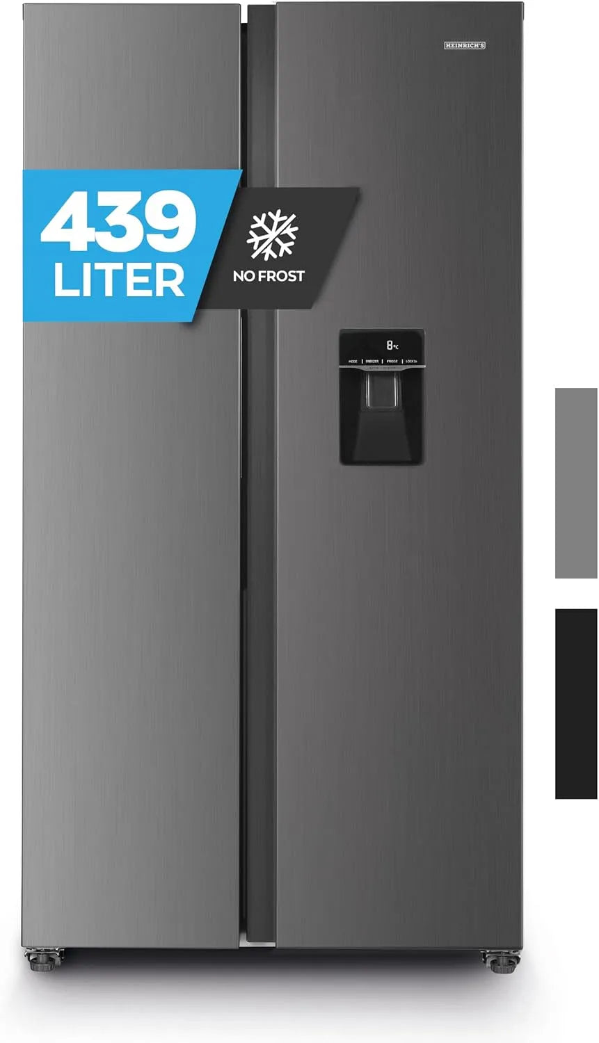 Kühl-Gefrierkombination, 439 L, No Frost, Touch-Bedienung, LED-Beleuchtung, Edelstahl, Kühlschrank mit Gefrierfach, 151L Gefriervolumen, Inox
