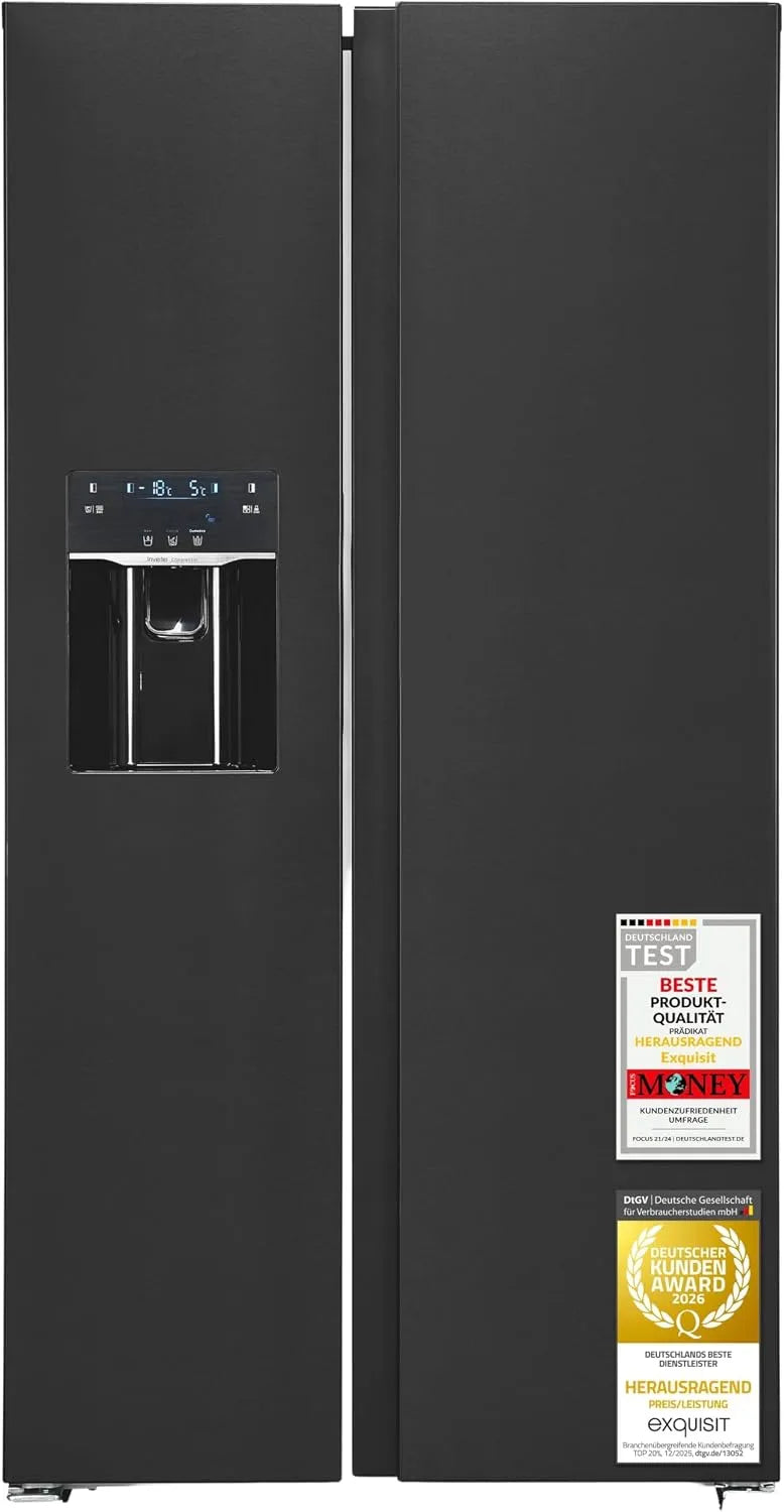 Exquisit Kühlschrank, 513 L, No Frost, Wasserspender