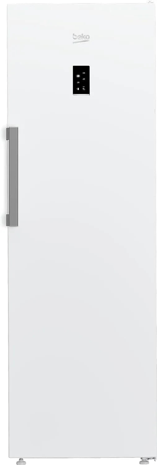 Beko B7RFNE316W Gefrierschrank, 286 L, 34 dB, No Frost, Gefrierfach, Schnellgefrieren, Tiefkühlschrank, Weiß, in unbeheizten Räumen nutzbar