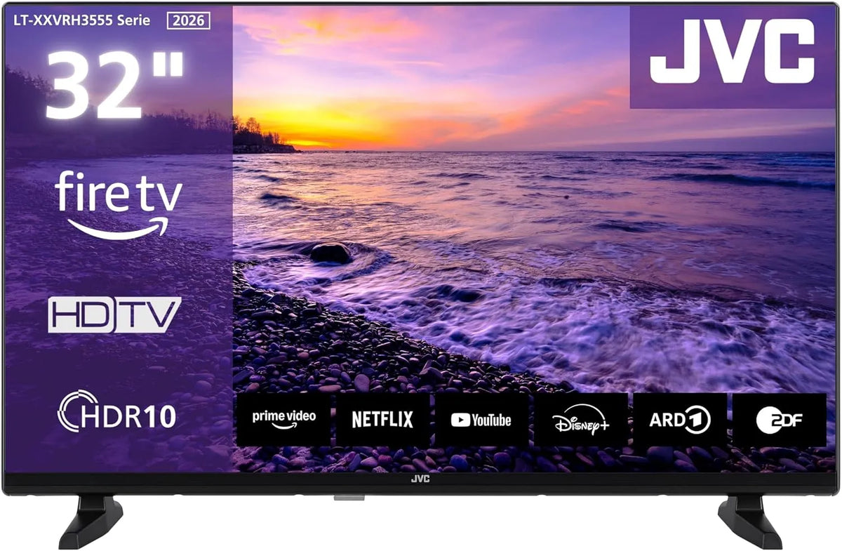 JVC LT-32VRH3555 Smart TV, 32 Zoll, Fernseher, JVC LT-32VRH3555 Fernseher 32 Zoll Fire TV mit HD-Ready Auflösung Smart TV